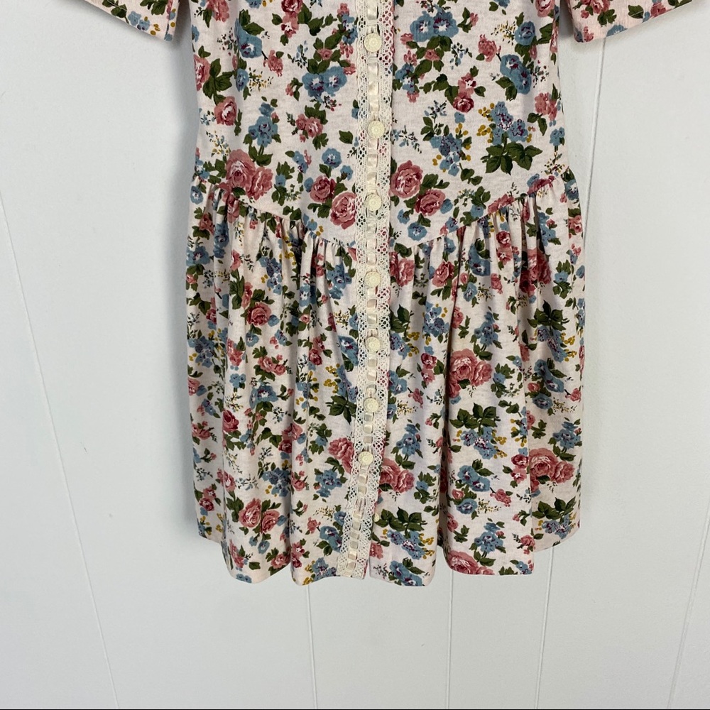 Amy Byer Floral Lace Girls Drop Waist Dress sz. 12 - Picture 4 of 16